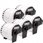Brother DK-22205 kleeplintide komplekt, 62 mm x 30,48 m, valge, 5 tk, QL600/QL700/QL800