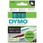 Kleepuv lint DYMO D1 45809, 19 mm, roheline musta tekstiga, originaal