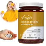 Toidulisand VITAMIIN C 1000 mg metsmaasikaga, 60 kapslit