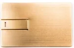 Metallist USB m&auml;lupulk 1 GB, kuldne, graveeringuga