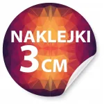 Logoga kleebiste komplekt, 3 cm, 100 tk