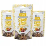 Kasside maiused BRIT CARE Shiny Hair karvale ja nahale, 3 x 50 g