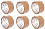 Pruun vaikne kleepuv teip SILENT, 48 mm x 60 m, 6 tk