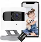 Siseruumide valveseadme kaamera Azarton, WiFi, 1080P, &ouml;&ouml;n&auml;gemisega, 32GB salvestuskaardiga