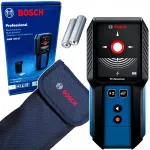 Metalli-, puidu- ja juhtmete detektor BOSCH GMS 120-27 0601081700 koos kotiga
