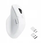 Traadita optiline hiir Keychron M6, valge, Bluetooth / 2.4 GHz, 1000 Hz