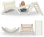Laste ronimiskomplekt MAMOI 4-in-1: kiik, libe, ronimis kolmnurk, padi