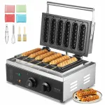 Vahvlipann VEVOR 6 vahvlile 1500W h&otilde;bedane