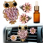 Auto l&otilde;hnadifuusor &bdquo;Owl&ldquo; riputatava ornamentiga ja eeterlike &otilde;lide komplektiga