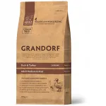 Grandorf Adult Medium & Maxi kuivtoit koertele, pardiliha ja kalkuniga, 10 kg