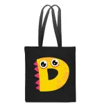 Laste must puuvillane ECO BAG seljakott t&auml;hega D, TT_498