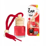 AROMA Wood auto&otilde;huv&auml;rskendaja, maasika l&otilde;hnaga, 6 ml