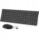 Juhtmevaba klaviatuur IClever GK032, QWERTZ, alumiiniumkorpusega, hiirega