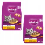 Steriliseeritud kasside toit Whiskas 1+ kanaga, 2x1,4 kg