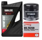 Mootorratta&otilde;li Yamalube Yamaha 10W-40, pool-s&uuml;nteetiline, 4 l, filter komplektis