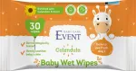 Laste niisked salvr&auml;tikud saialilleekstraktiga, 99% vesi, 30 tk, EVENT BABY