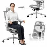 MARK ADLER hall ergonoomiline kontoritool jalatugedega