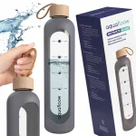 AquaFloow MotivateGlass 1L hall klaasist joogipudel