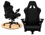 Ergonoomiline kontoritool Yumisu 2050X, kangaga, must, X-CROSS