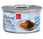T&auml;iendav toit kassidele NATURAL KITTY BROTH, tuunikala an&scaron;oovise puljongis, 80 g