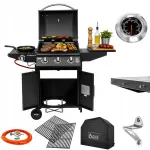 Gaasigrill ACTIVA ALABAMA 3, 12,8 kW, kaanega, malmist restid
