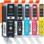 CANON PGI-580, CLI-581 tindikassetid, sobivad TS705a, TS6350a, TS6250, TS8350, TS9550 mudelitele