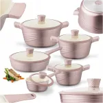 Starke Pro Naturale Rose Gold potikomplekt, 10-osaline, sobib induktsioon-, keraamilisele ja gaasipliidile