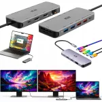 APPLE MacBook dokijaam USB-C hubiga, millel on laadimisfunktsioon