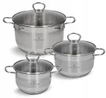 Zwieger Rocca 6-osaline roostevabast terasest pottide komplekt