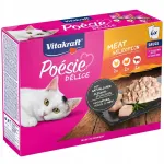 VITAKRAFT POESIE DELICE m&auml;rg kassitoit kana, veise ja kalkunilihaga kastmes, 6 x 85 g