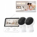 WiFi 4MP p&ouml;&ouml;rleva kaameraga videolapsehoidja, LCD-ekraan, 4000mAh aku