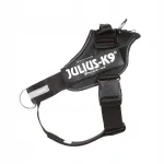 Koera rakmed Julius-K9 IDC PowerHarness, suurus L/1, mustad, nahast, 16IDC-PBGHS-1