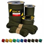 EDCX paracord k&ouml;is 4 mm, Army Spruce, 30 m