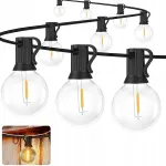 Valgusketi rippvalgusti G40, 10 m, 12+1 LED lambiga