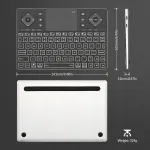 Juhtmevaba klaviatuur Rii K16 puutepuldiga ja RGB taustvalgusega
