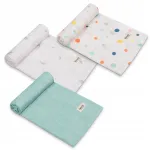 Bambusm&auml;hkmed Lionelo Bamboo Cotton Dot, 3 tk
