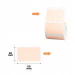 Kleebised NIIMBOT, pruun paber, 50x30 mm, 230 tk, sobivad B1, B21/B21 Pro