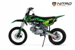 Laste mootorratas DRIZZEL CROSS 125 cc, roheline, 17/14 rattad, t&otilde;ukestarter, manuaalk&auml;igukast