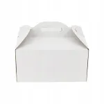 Kartongist tortukarp 30x30x25 cm, valge, 1 tk, 420 g/m&sup2;, Wave E, FSC