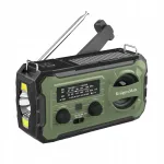 Raadio p&auml;ikese laadimisega, 10000mAh power bank, taskulambi ja SOS-funktsiooniga Kruger&Matz