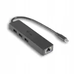 USB-C keskjaam I-TEC 3 &uuml;hendusega ja gigabit Ethernet adapteriga