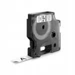 DYMO D1 liimiriba, 12 mm x 7 m, must valgel, S0720530 45013