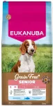 Eukanuba Senior Small & Medium kuivtoit koertele, teraviljavaba, kalaga, 12 kg
