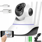 Siseruumi IP WiFi kaamera beebile heli- ja liikumisanduriga, p&ouml;&ouml;ratav