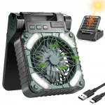 Turistide ventilaator, harjadeta, 10400mAh, LED, 4 kiirust