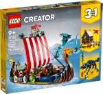 LEGO 31132 Creator 3-in-1 viikingilaev ja Midgardi madu