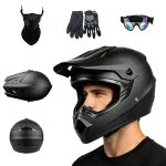 Elektriline motorollerikiiver Cross/Enduro/Quad/BMX, XL suurus, klaaside ja kinnastega
