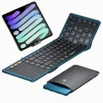 Kokkupandav Bluetooth klaviatuur puutepadjaga, QWERTZ, iPadile ja tahvelarvutitele