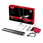 V&otilde;rguadapter CUDY WE3000S, Wi-Fi 6E, PCI Express, 2,4 GHz / 5 GHz, Bluetooth 5.2