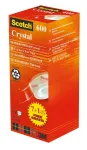 L&auml;bipaistev kontoriteip SCOTCH Crystal 19 mm x 33 m, 7+1 tk